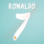 Real Madrid 2013-2014 C. Ronaldo #7 3rd Awaykit Nameset Printing