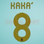 Real Madrid 2011-2012 Kaka #8 Home/Awaykit Nameset Printing