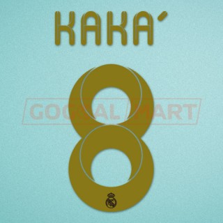 Real Madrid 2011-2012 Kaka #8 Home/Awaykit Nameset Printing
