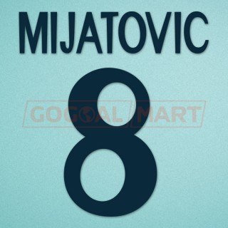 Real Madrid 1998-1999 Mijatovic #8 Homekit Nameset Printing 