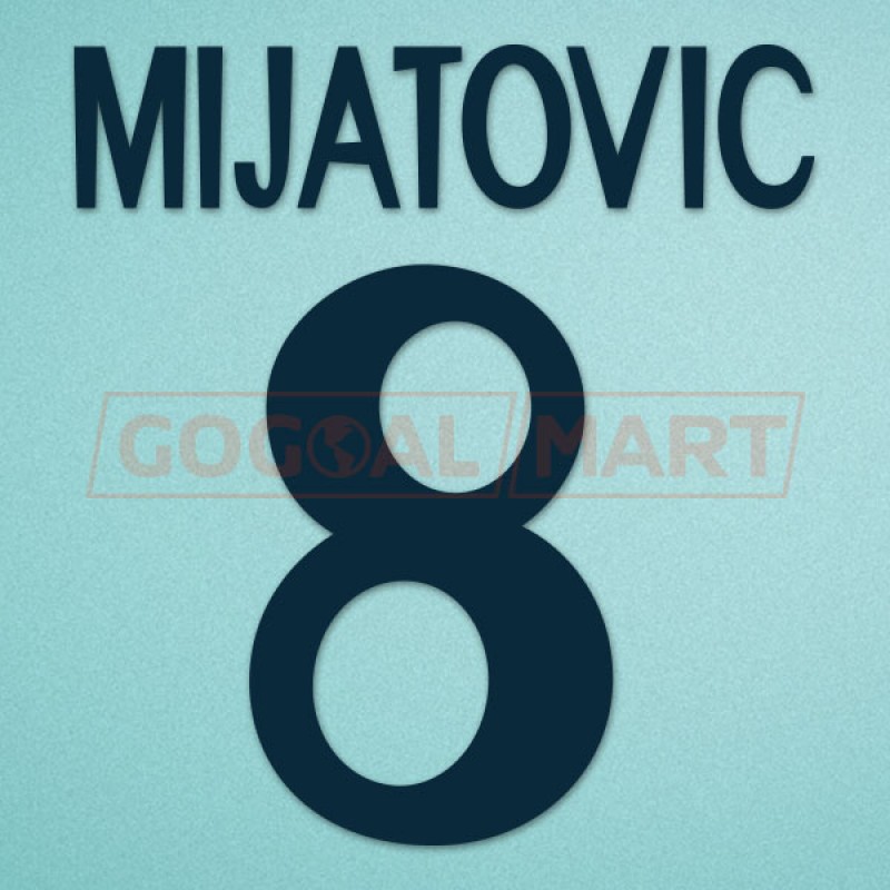 Real Madrid 1998-1999 Mijatovic #8 Homekit Nameset Printing 