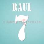 Real Madrid 2000-2003 Raul #7 Awaykit Nameset Printing 
