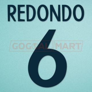 Real Madrid 1998-1999 Redondo #6 Homekit Nameset Printing