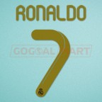 Real Madrid 2011-2012 C. Ronaldo #7 Home/Awaykit Nameset Printing