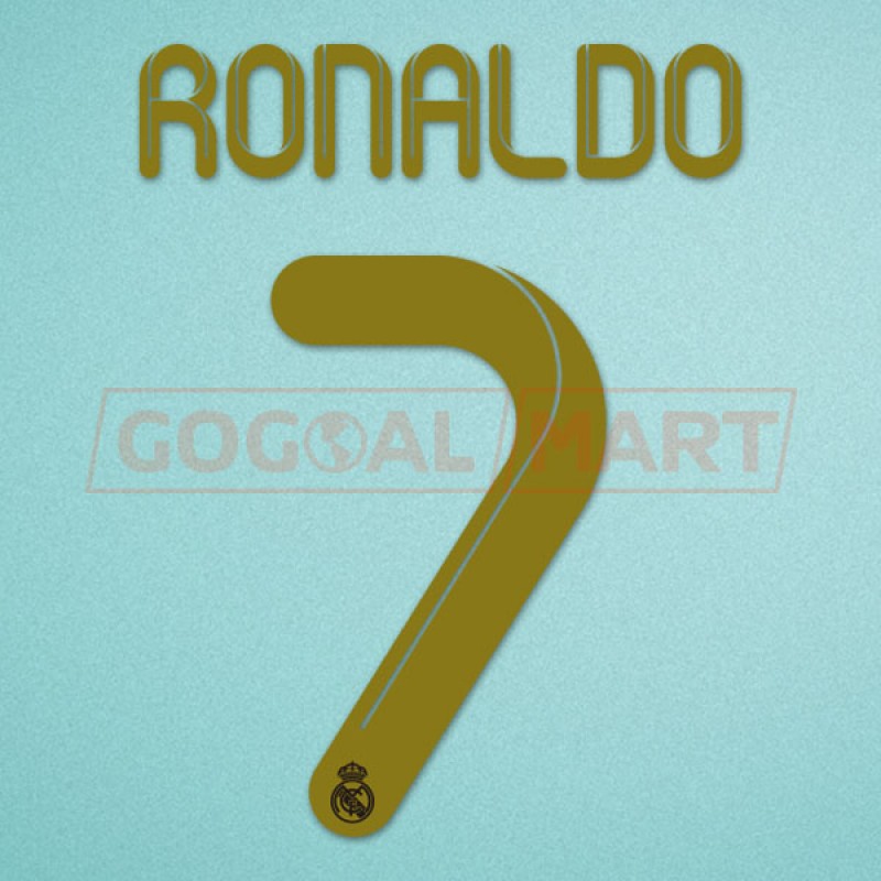 Real Madrid 2011-2012 C. Ronaldo #7 Home/Awaykit Nameset Printing