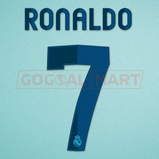 Real Madrid 2012-2013 C. Ronaldo #7 Homekit Nameset Printing