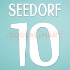 Real Madrid 1998-1999 Seedorf #10 Awaykit Nameset Printing