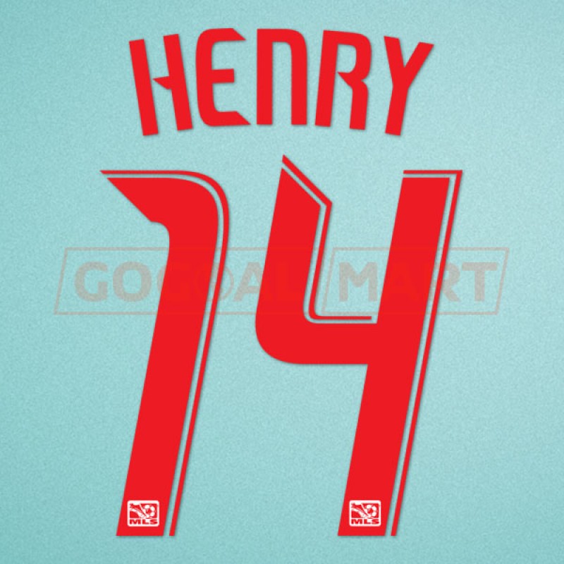 Red Bull 2010-2013 Henry #14 Homekit Nameset Printing
