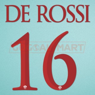 Roma 2011-2012 Totti #10 Awaykit Nameset Printing