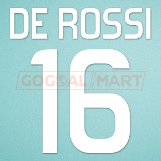 Roma 2011-2012 De Rossi #16 Homekit Nameset Printing