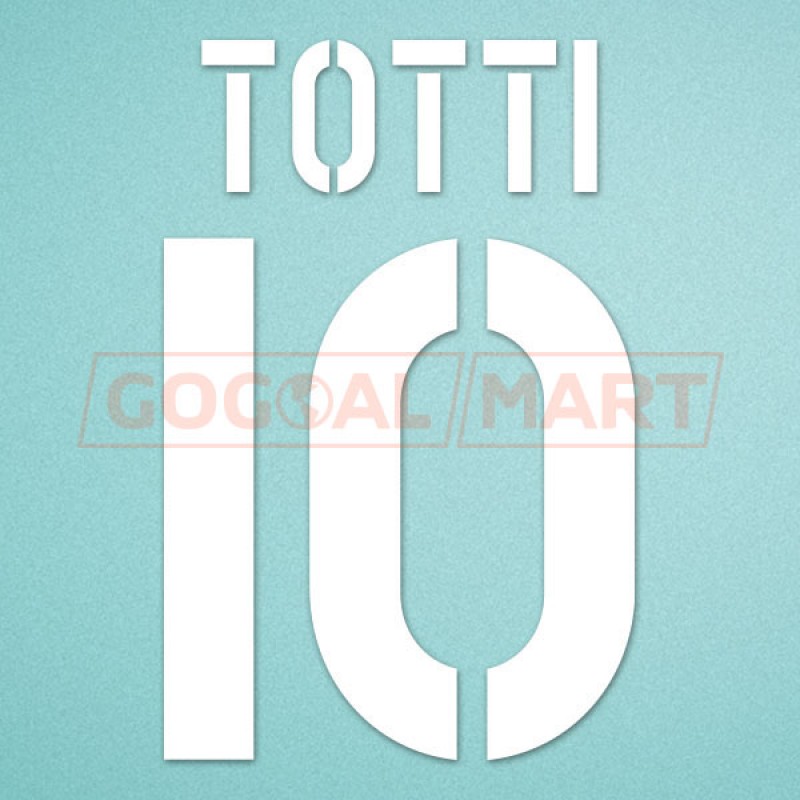 Roma 2003-2005 Totti #10 Homekit Nameset Printing