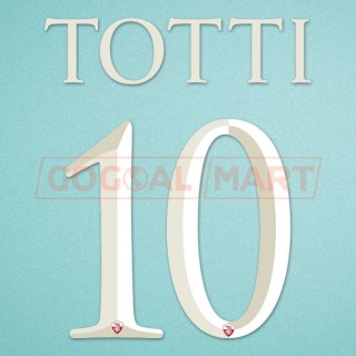 Roma 2006-2007 Totti #10 Homekit Nameset Printing 