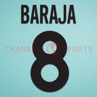 Valencia 2000-2002 Baraja #8 Homekit Nameset Printing 