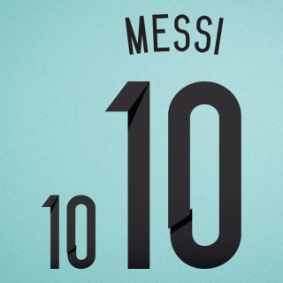 Argentina 2014 Messi #10 World Cup Homekit Nameset Printing