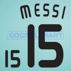 Argentina 2008 Messi #15 Olympic Beijing Homekit Nameset Printing