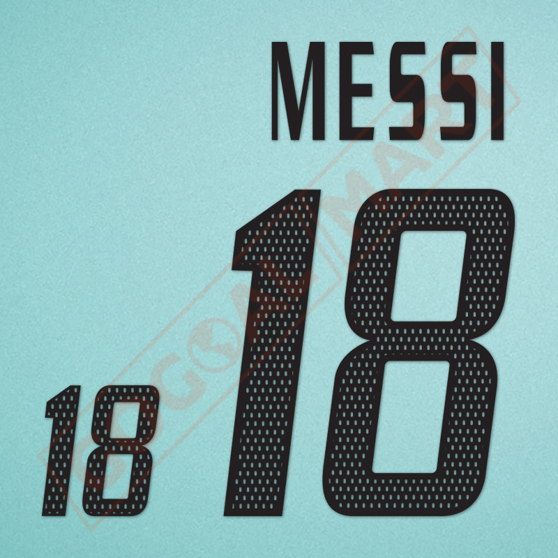 Argentina 2005 Messi #18 FIFA World Youth Homekit Nameset Printing