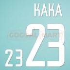Brazil 2002 Kaka #23 World Cup Awaykit Nameset Printing 