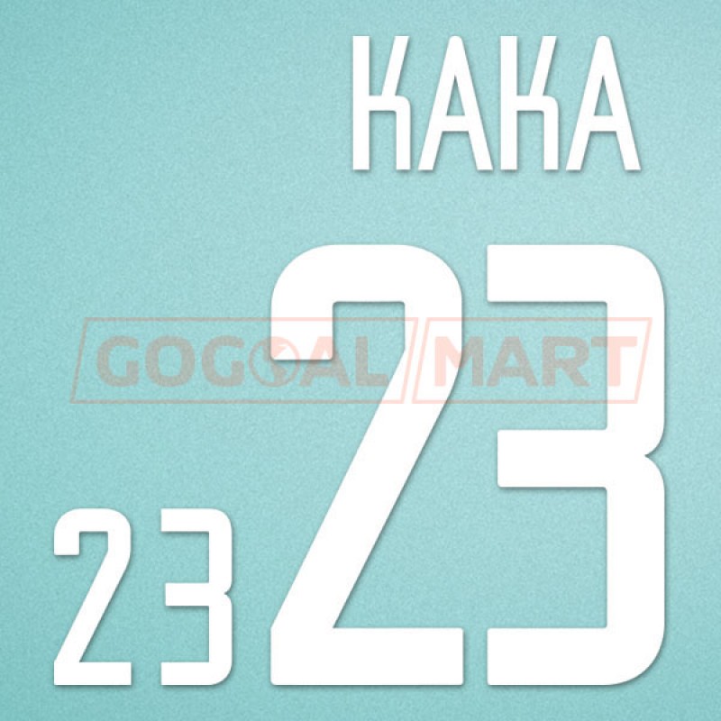 Brazil 2002 Kaka #23 World Cup Awaykit Nameset Printing 