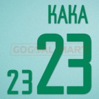 Brazil 2002 Kaka #23 World Cup Homekit Nameset Printing 