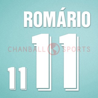 Brazil 1994 Romario #11 World Cup Awaykit Nameset Printing 