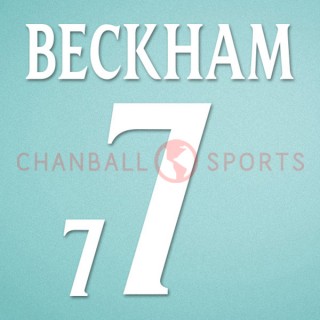England 2000 Beckham #7 EURO Awaykit Nameset Printing 