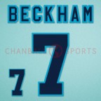 England 1996-1998 Beckham #7 Homekit Nameset Printing 
