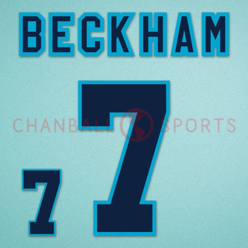 England 1996-1998 Beckham #7 Homekit Nameset Printing 