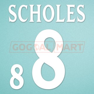 England 2000 Scholes #8 EURO Awaykit Nameset Printing 