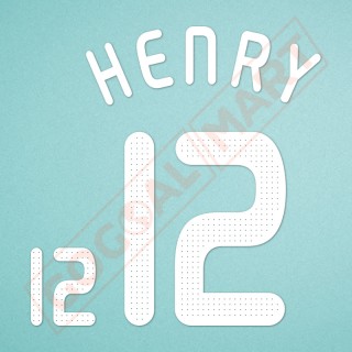 France 2008 Henry #12 EURO Cup Homekit Nameset Printing 