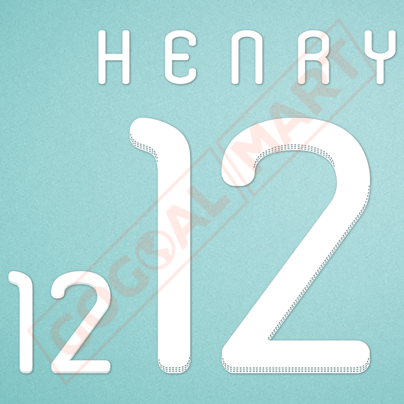 France 2010 Henry #12 World Cup Homekit Nameset Printing 