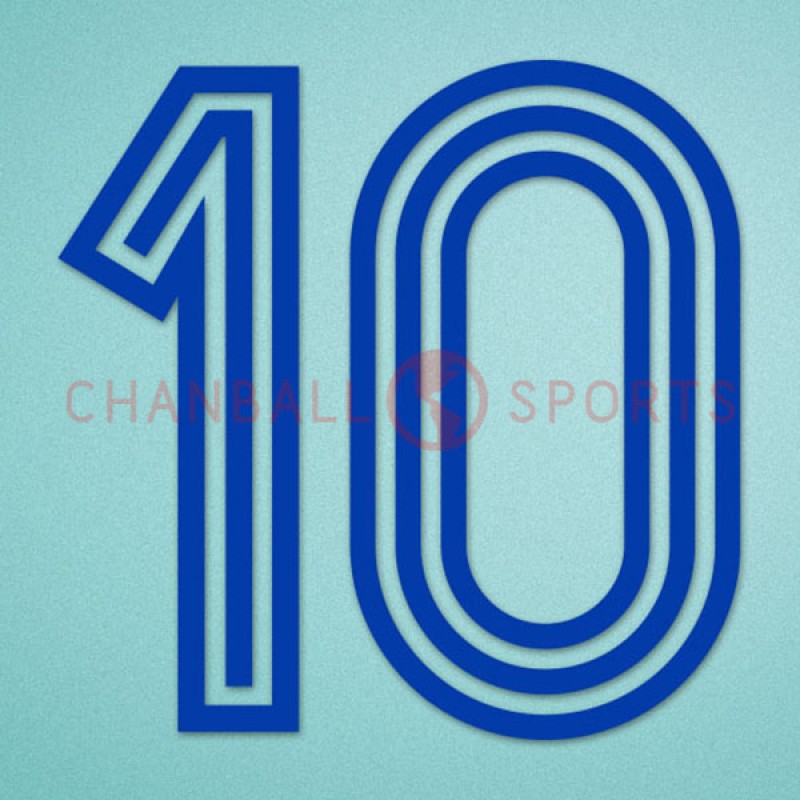 France 1982 Platini #10 World Cup Awaykit Nameset Printing 