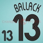 Germany 2006 Ballack #13 World Cup Homekit Nameset Printing 
