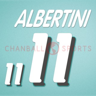 Italy 1994 Albertini #11 World Cup Homekit Nameset Printing 