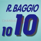 Italy 1994 Baggio #10 World Cup Awaykit Nameset Printing 