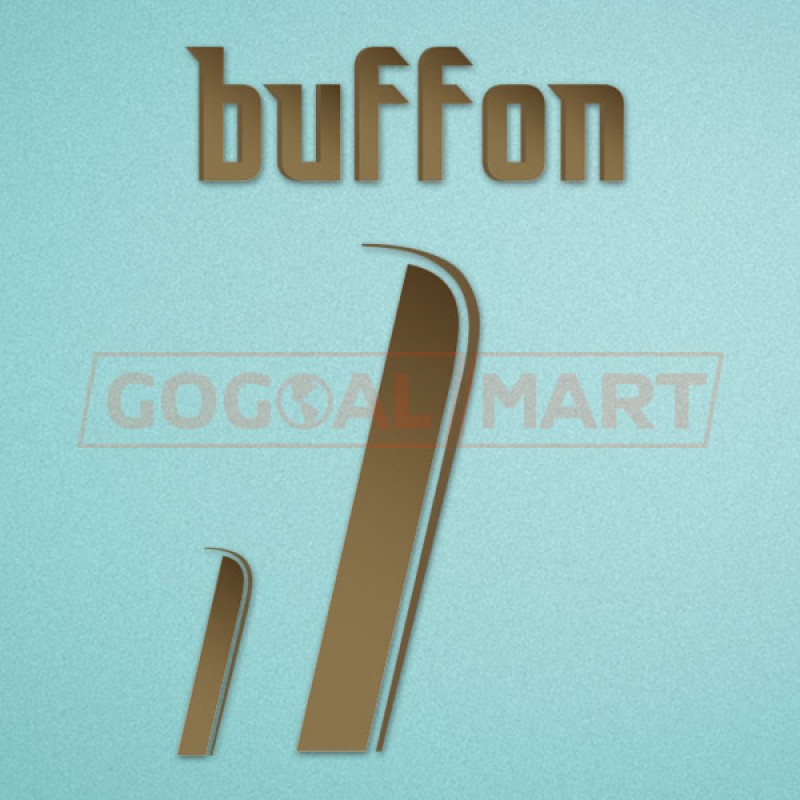 Italy 2006 Buffon #1 World Cup Homekit Nameset Printing