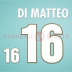 Italy 1996 Di Matteo #16 EURO Homekit Nameset Printing 
