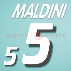 Italy 1994 Maldini #5 World Cup Homekit Nameset Printing 