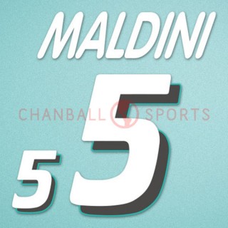 Italy 1994 Maldini #5 World Cup Homekit Nameset Printing 