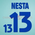 Italy 2000 Nesta #13 EURO Awaykit Nameset Printing 