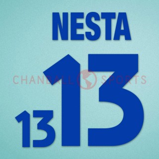 Italy 2000 Nesta #13 EURO Awaykit Nameset Printing 