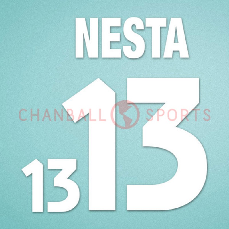 Italy 2000 Nesta #13 EURO Homekit Nameset Printing 