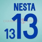 Italy 2002 Nesta #13 World Cup Awaykit Nameset Printing 