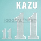 Japan 1999-2000 Kazu #11 Homekit Nameset Printing