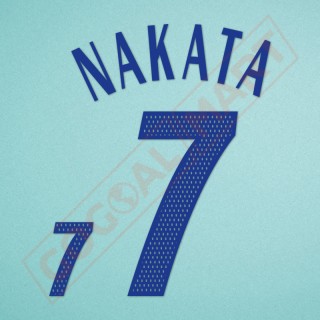Japan 2002 Nakata #7 World Cup Awaykit Nameset Printing