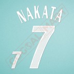 Japan 2002 Nakata #7 World Cup Homekit Nameset Printing
