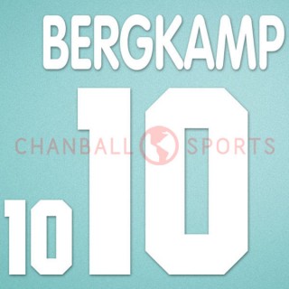 Netherlands 1996 Bergkamp #10 Homekit Nameset Printing 