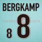 Netherlands 1998 Bergkamp #8 World Cup Homekit Nameset Printing 