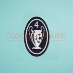 UEFA Champions League 2000-2012 4 Times Trophy (dark blue) Sleeve Soccer Patch / Badge