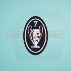UEFA Champions League 2000-2012 7 Times Trophy (dark blue) Sleeve Soccer Patch / Badge