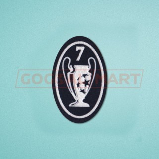 UEFA Champions League 2000-2012 7 Times Trophy (dark blue) Sleeve Soccer Patch / Badge